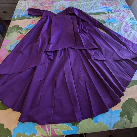 Purple Hi-Lo Maxi Skirt Large Seventh Avenue Design Studio NY&C Brand New - Picture 4 of 16